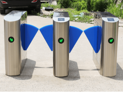 人行通道閘系統現場