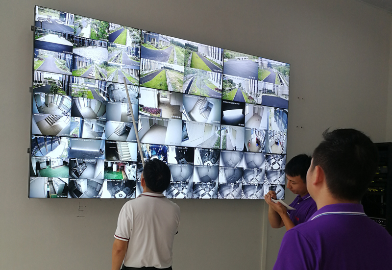 監控拼接屏調試